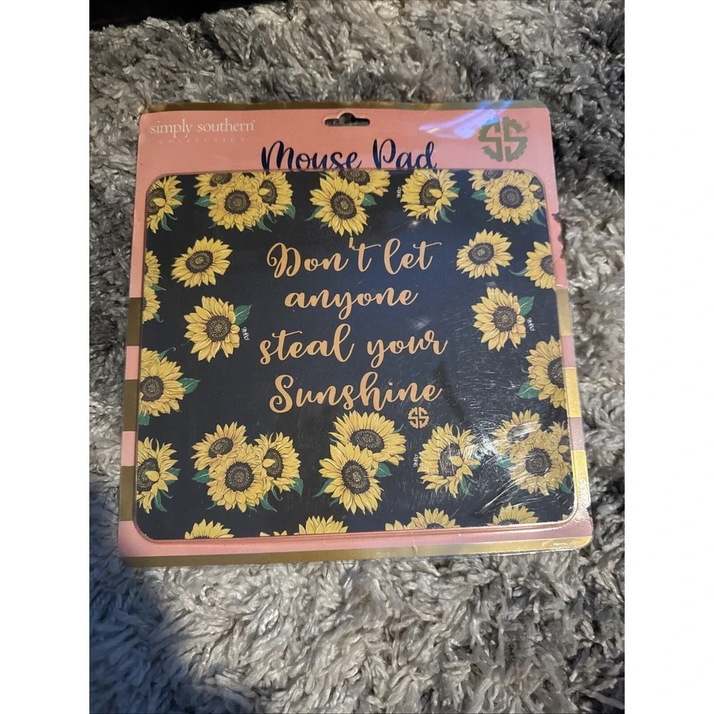SIMPLY SOUTHERN Mouse Pad PC Rubber Back Don't Let Anyone Steal Your Sunshine